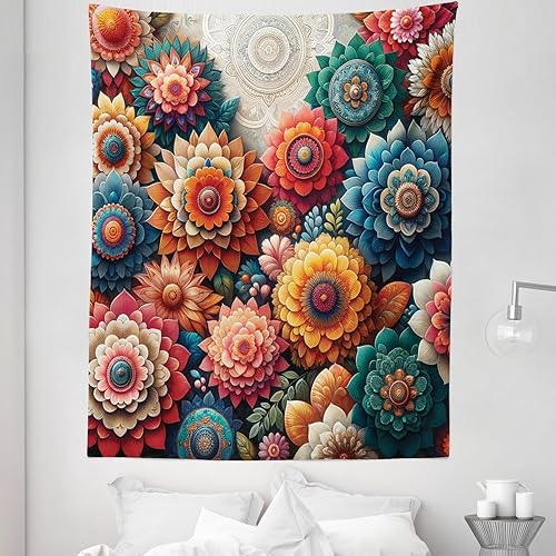 Miniatura 355 de Ambesonne Tapiz gótico, patio con hiedra encantada en la puerta antigua al bosque, colgante de pared ancho para dormitorio, sala de estar, 2-Verde