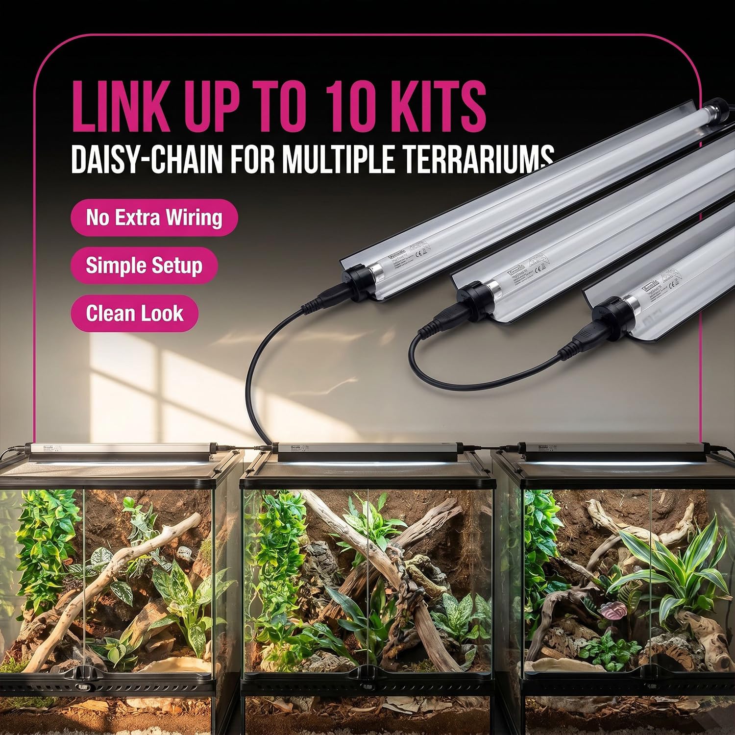 Arcadia Pro T5 UVB Lighting Kit - 24W - Forest : Amazon.ca: Pet