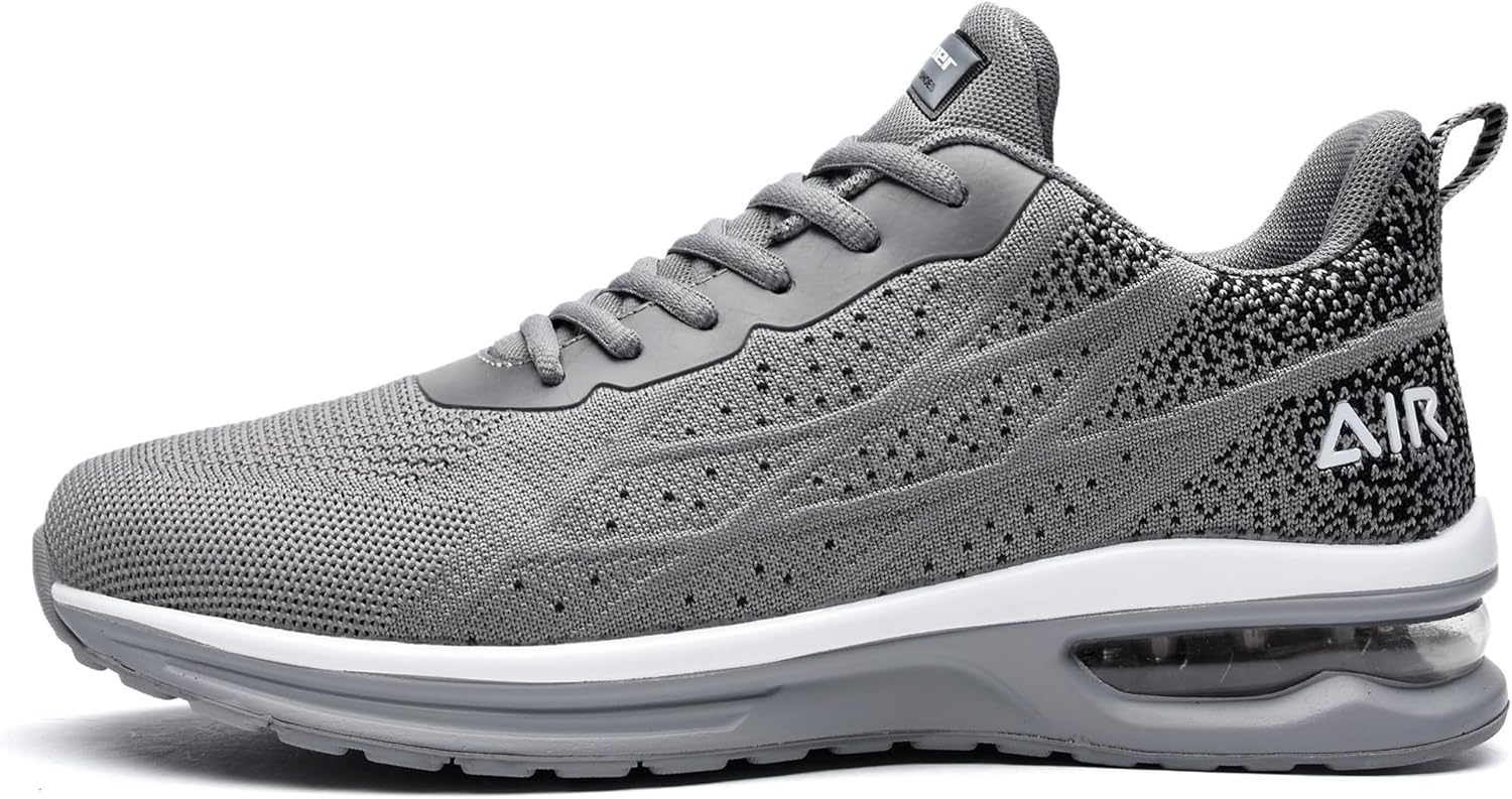 QAUPPE Mens Running Shoes Athletic Trail Tennis Sneaker (US7-12.5 D(M)