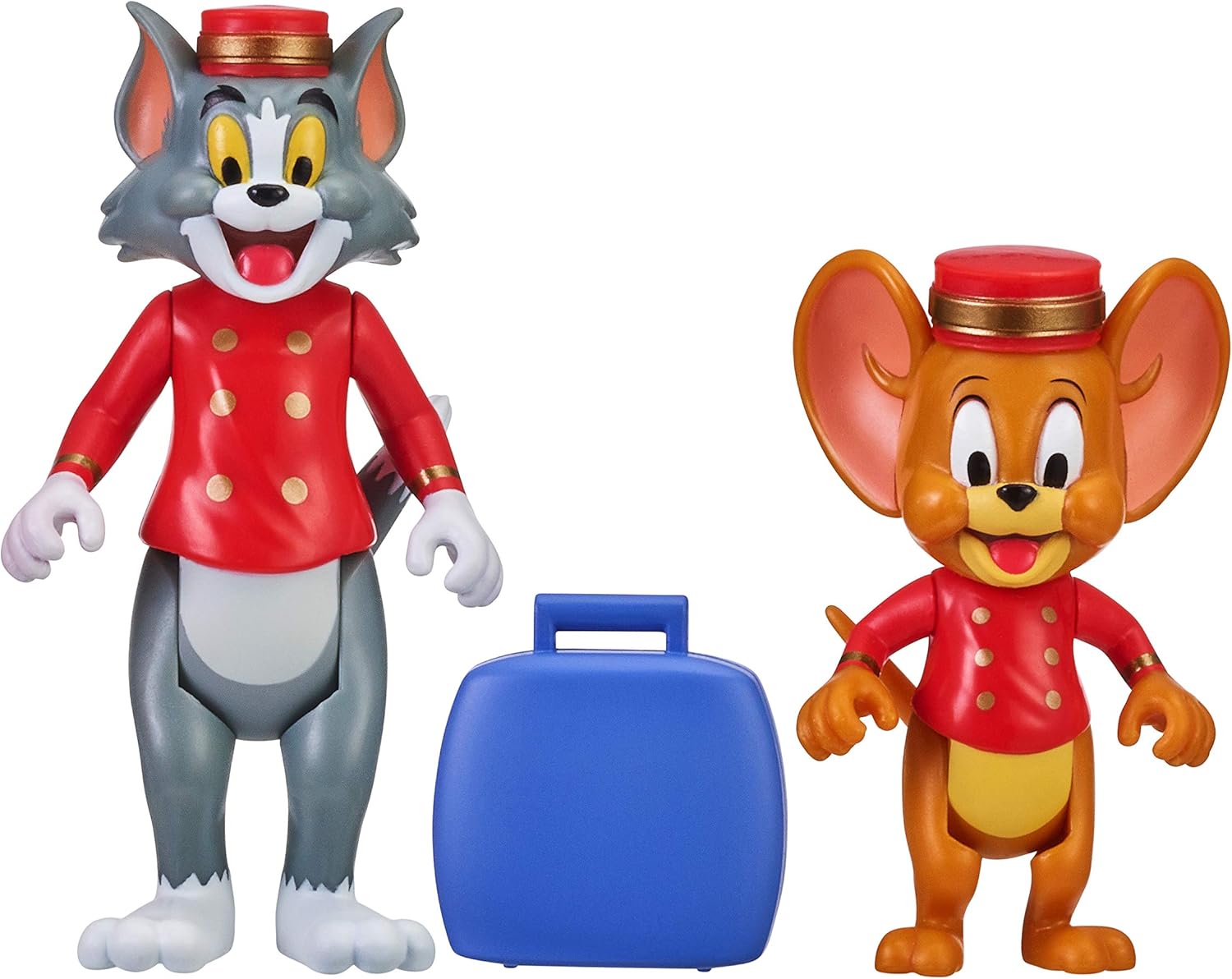 Tom & Jerry - Paquete de 2 figuras favoritas de escenas de películas de 3 pulgadas - Hotel Bellhops Tom & Jerry