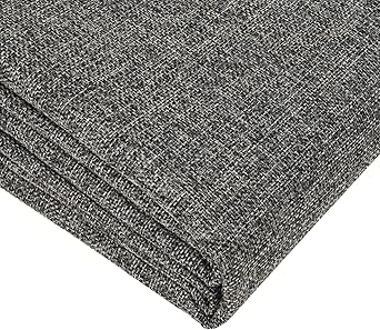 Heavy Linen Fabric 80x57 Inches, 1.2mm Thickness, Dark Grey