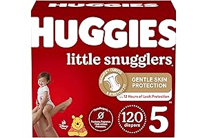 Huggies Size 5 Overnights Diapers, Overnights Protection for Heavy Wetters