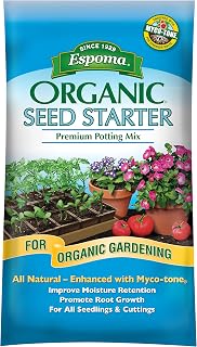 Espoma Organic Seed Starter Potting Mix with Mycorrhizae - All-Natural 16 Qt for Seeds, Cuttings & Organic Gardening