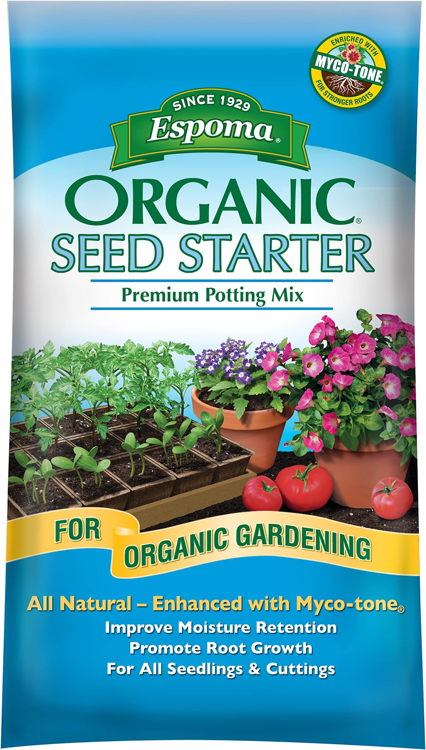Espoma SS16 16-Quart Organic Seed Starter Premium Potting Mix