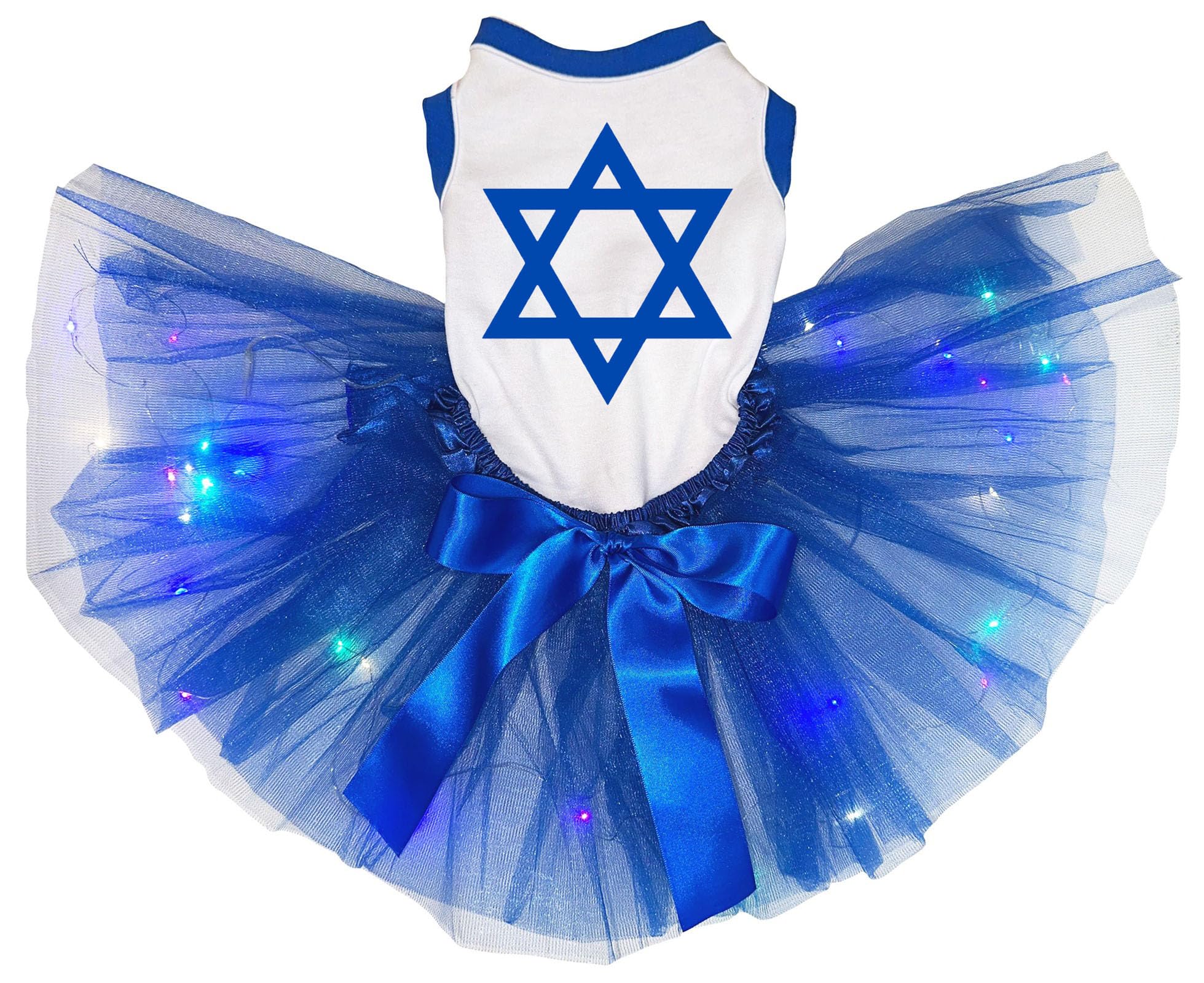 Robe pour chiot lumineuse blanche taille M pour ne plus perdre son chien de vue