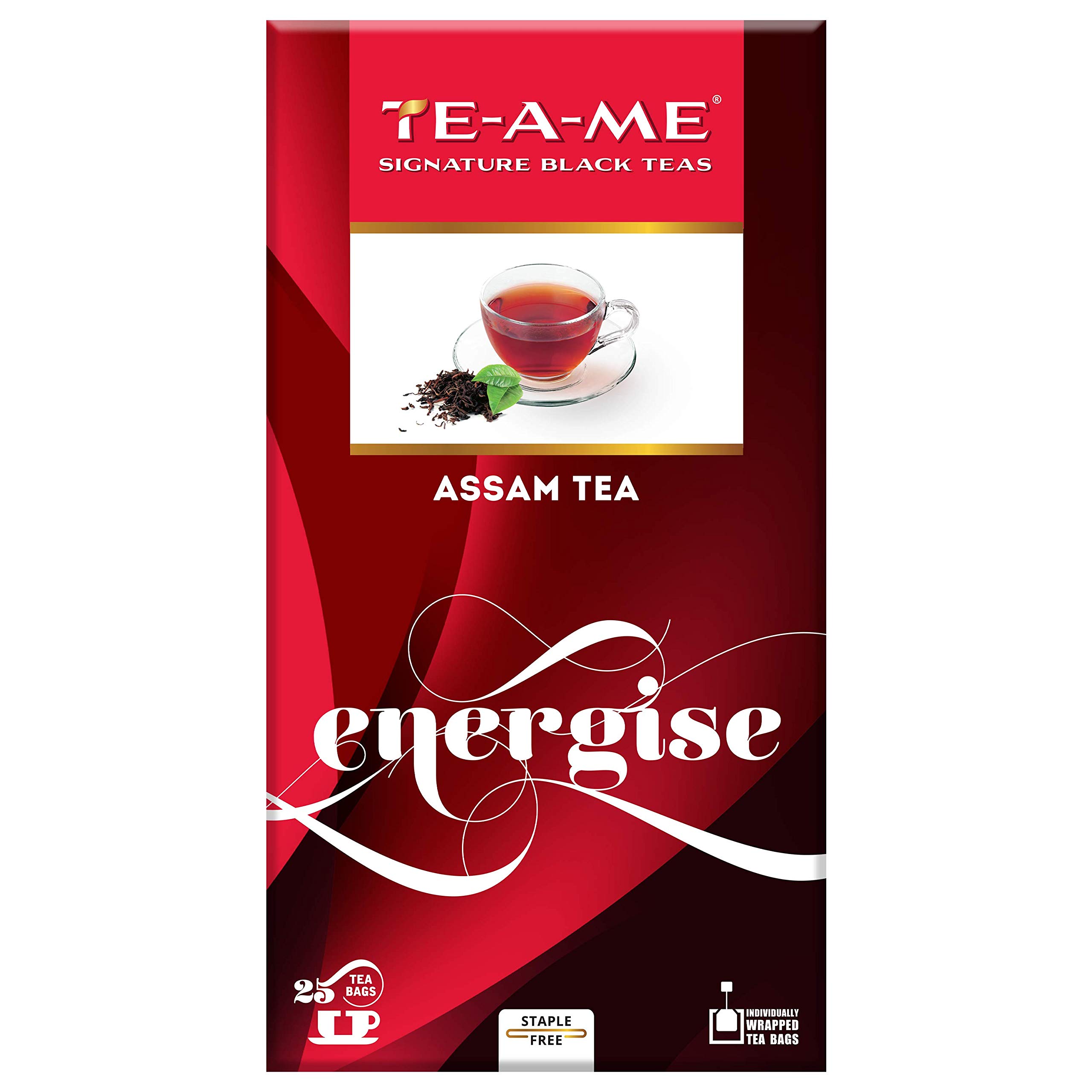 TE-A-ME Energise Assam Black Tea - 25 Tea Bags | Tea | Assam Tea | Black Tea | Tea Bags | Black Tea Bags (B01F8Y4FAI) Amazon Price History, Amazon Price Tracker