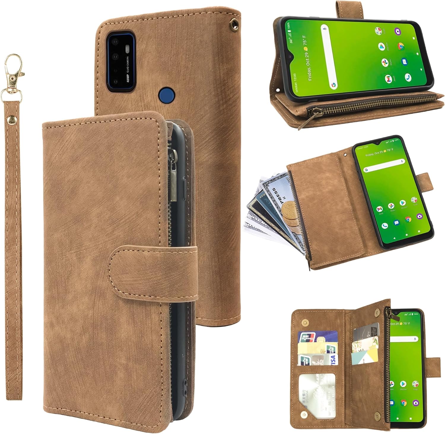 Compatible with Cricket Dream 5G/AT&T Radiant Max 5G Wallet