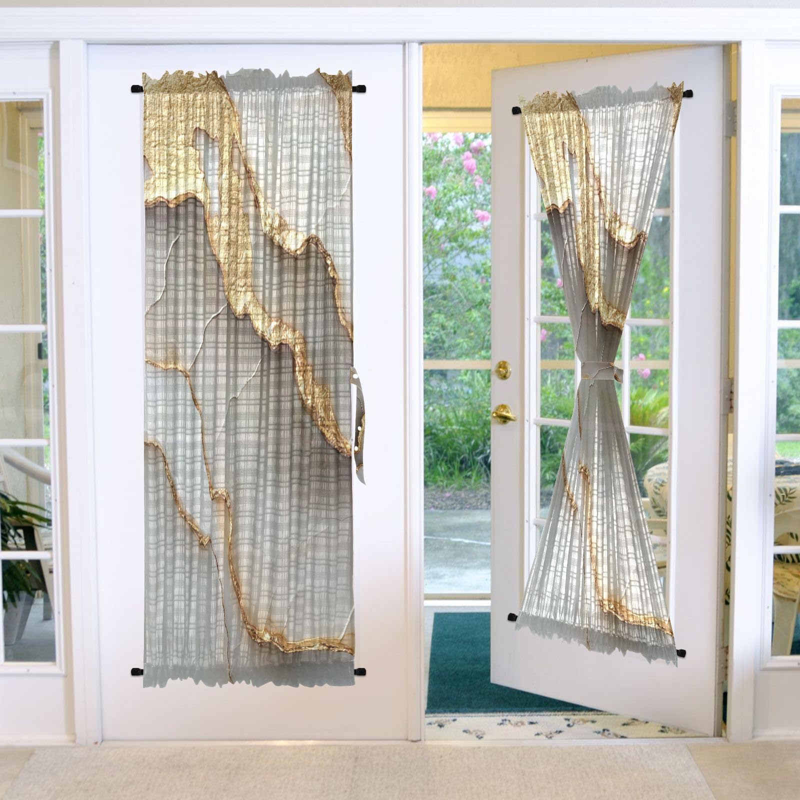 Rideaux de séparation en marbre blanc GuoChe pour fenêtre de douche