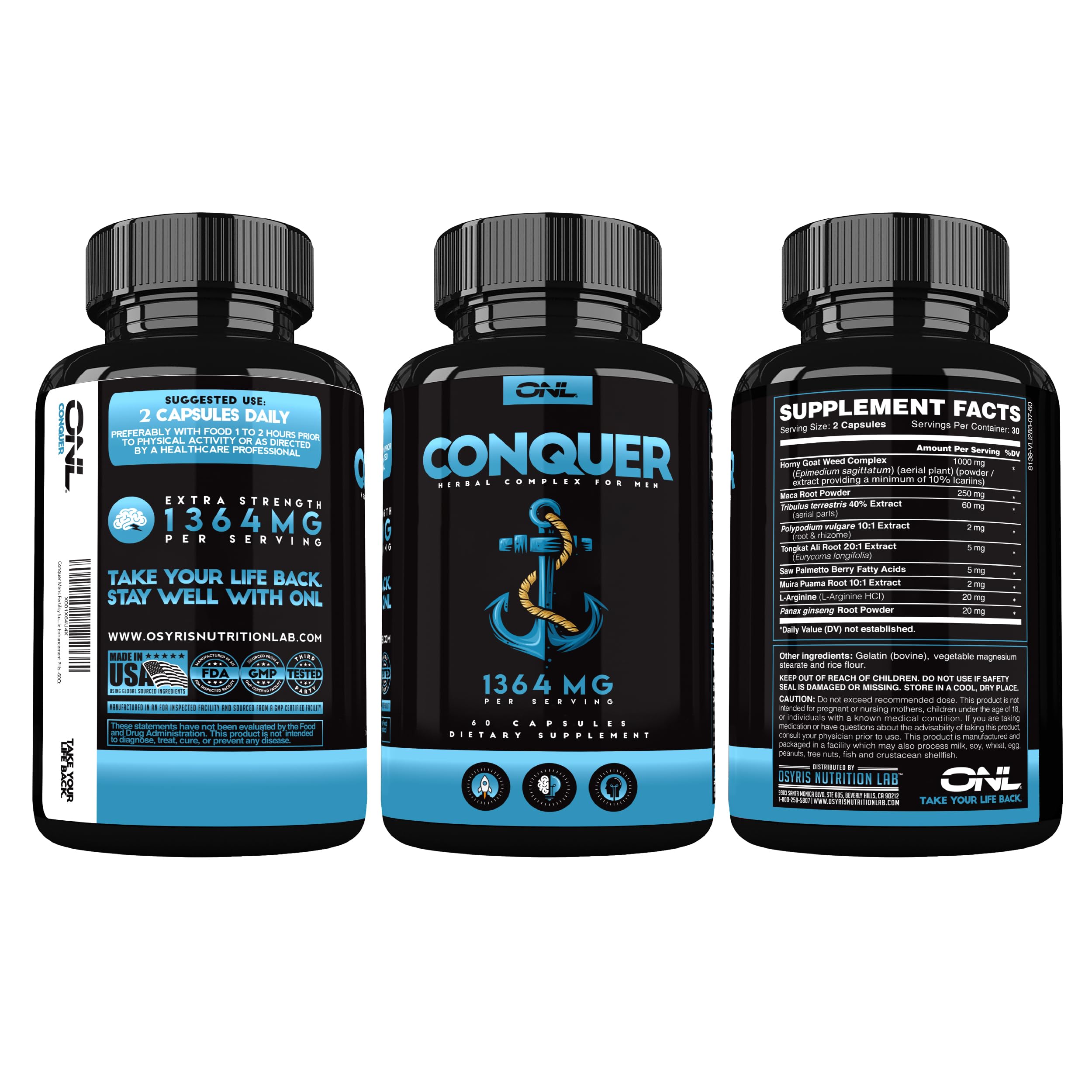 Conquer Semen Volume Booster & Male Fertility Supplements, 60 Ct — Amazon image 9