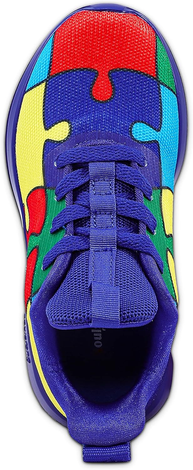 Blue EUR Size32 Soulsfeng Kids Tennis Shoes Lightweight Breathable Boys Running Shoe Fashion Walking Sneakers for Girls (Little Kid/Big Kid)