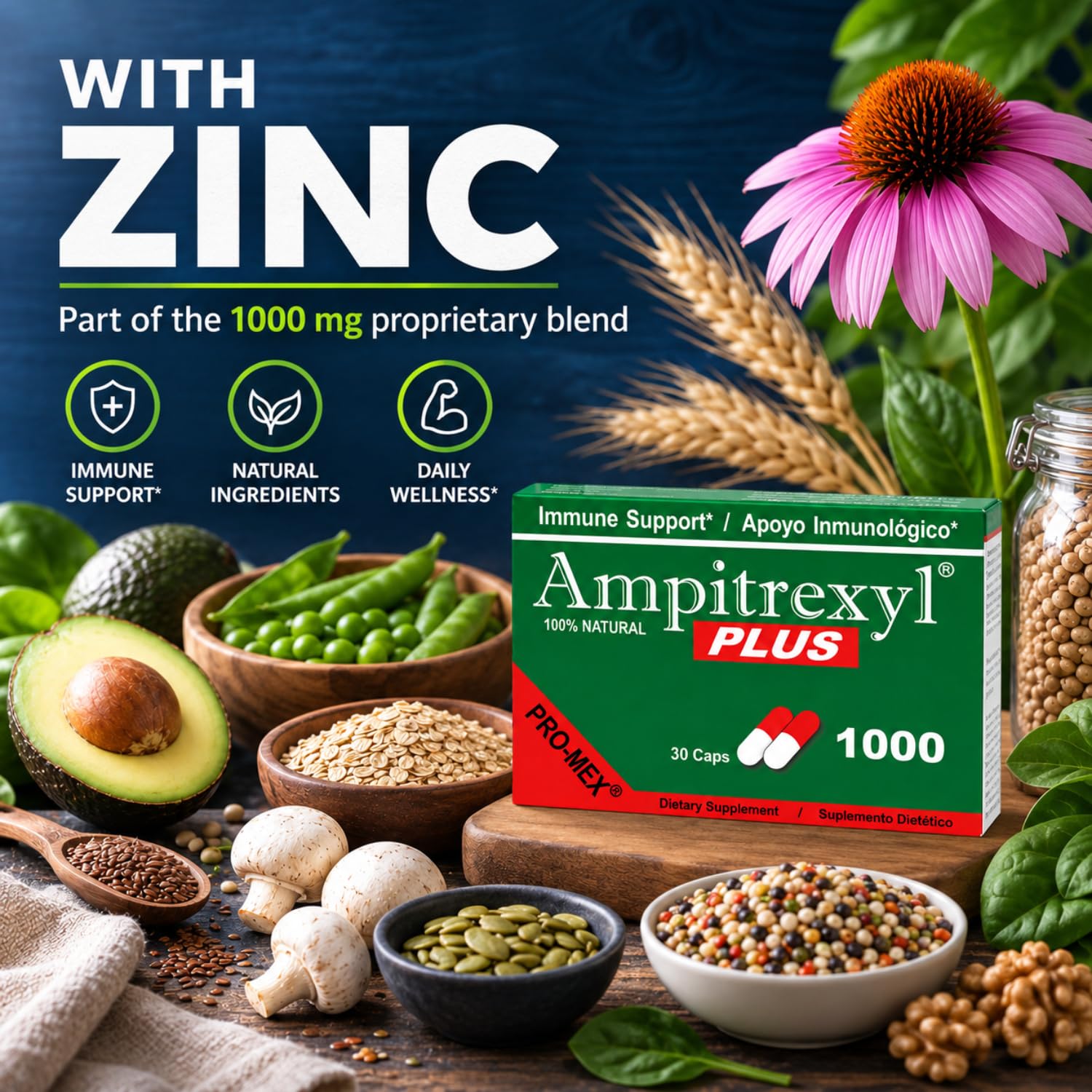 Ampitrexyl Plus Antioxidant Capsules, 1000 mg, 30 Count — Amazon image 7