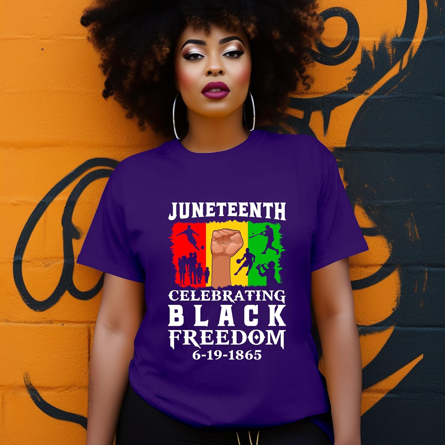 Juneteenth Celebrate Black Freedom June 19th 1865 Shirt Gift for Men Women Kids Dad Mom On Emancipation Day