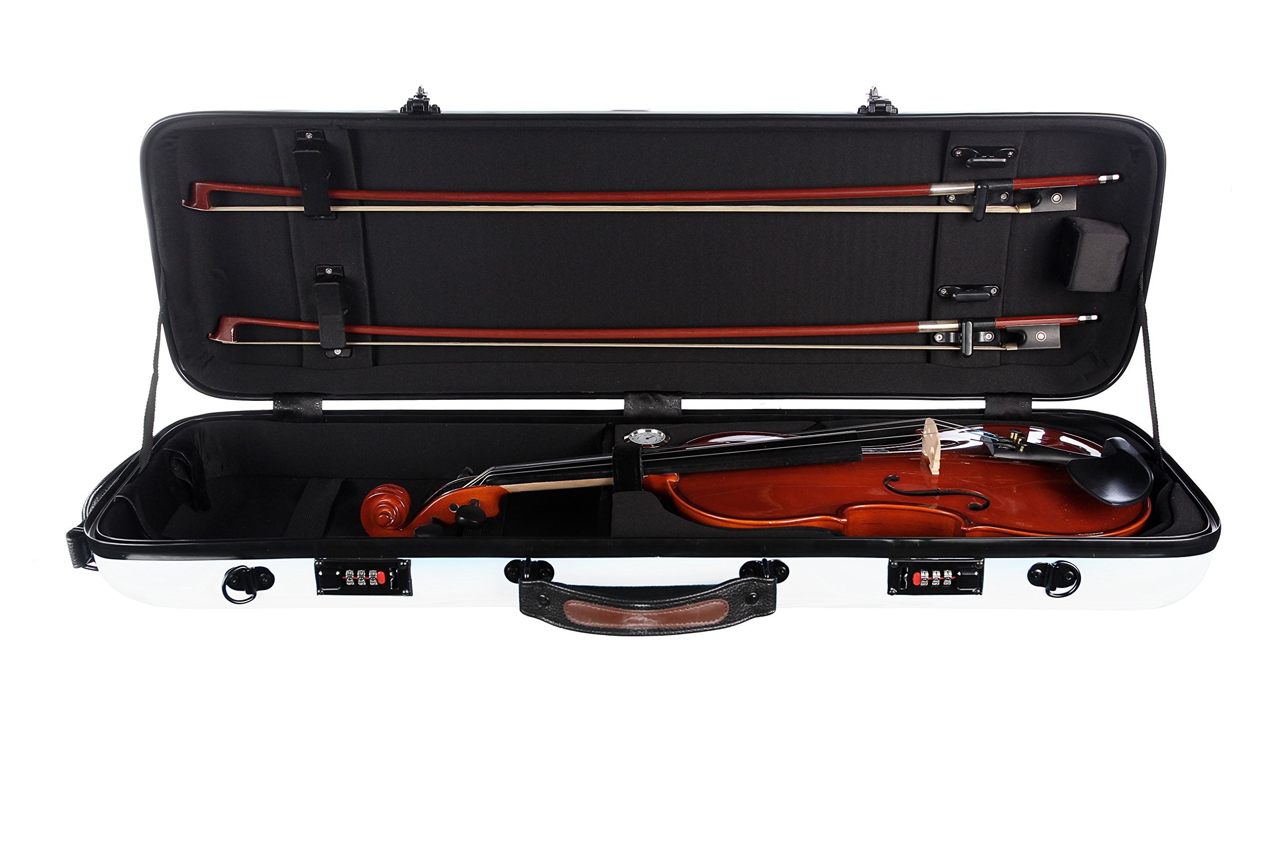 Custodia per Violino Fiberglass Safe Oblong 4/4 bianco M-case + borsa musicale