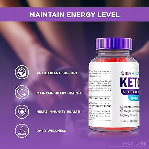 Miniatura 7 de True Ketosis Keto Gomitas de cetosis, gomitas de vinagre de sidra de manzana True Ketosis, gomitas TrueKetosis ACV para pérdida de peso avanzada,