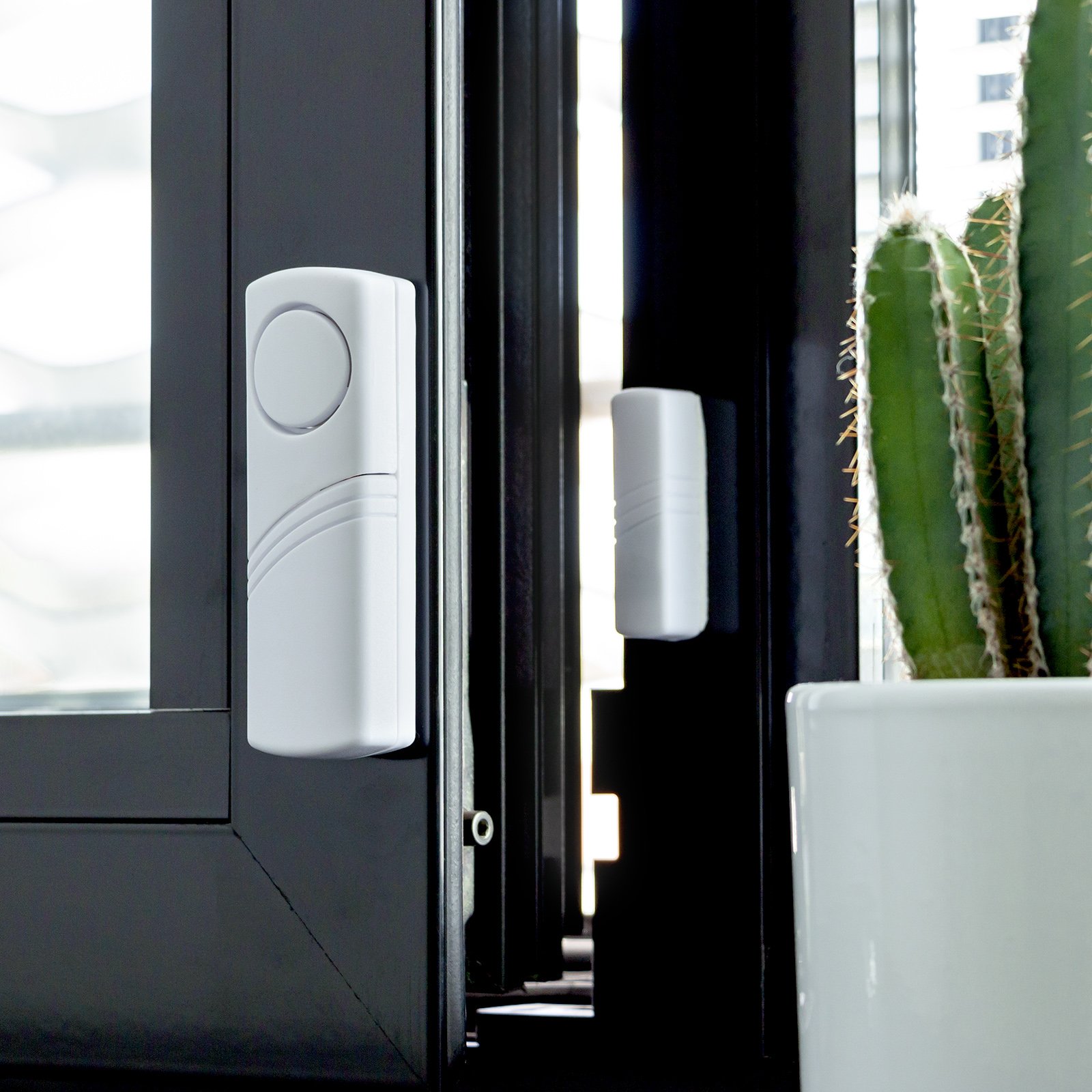 Adapter Universe Türalarm Fensteralarm Alarmanlage 90dB Schalldruck Sirene Einbruchschutz System passend für Indoor Haus Wohnung 35 Stück