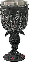 Vista 1 de Pacific Giftware Cáliz de espadas de dragón doble con interior extraíble de acero inoxidable