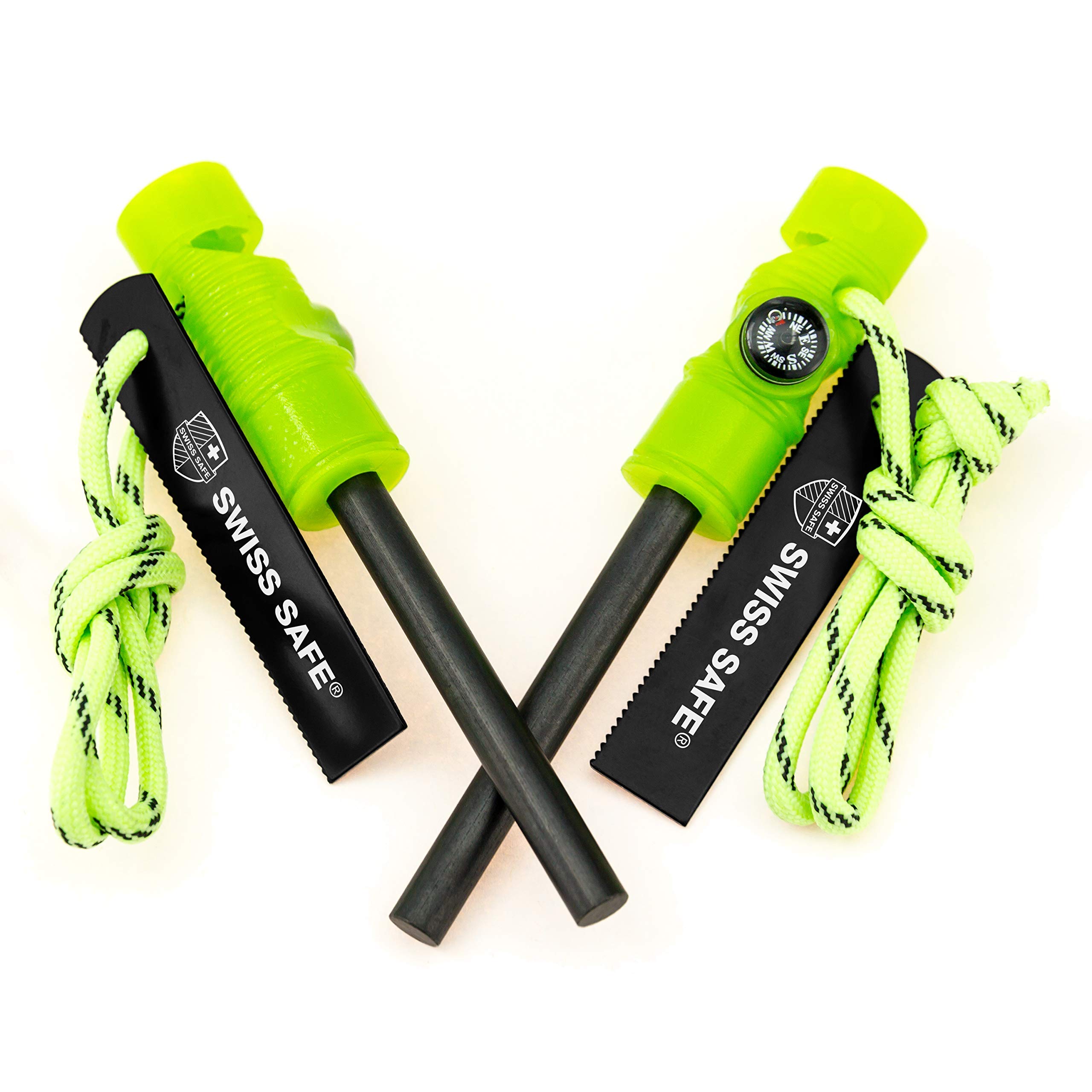 Buy Swiss Safe 5-in-1 Fire Starter with Compass, Paracord and