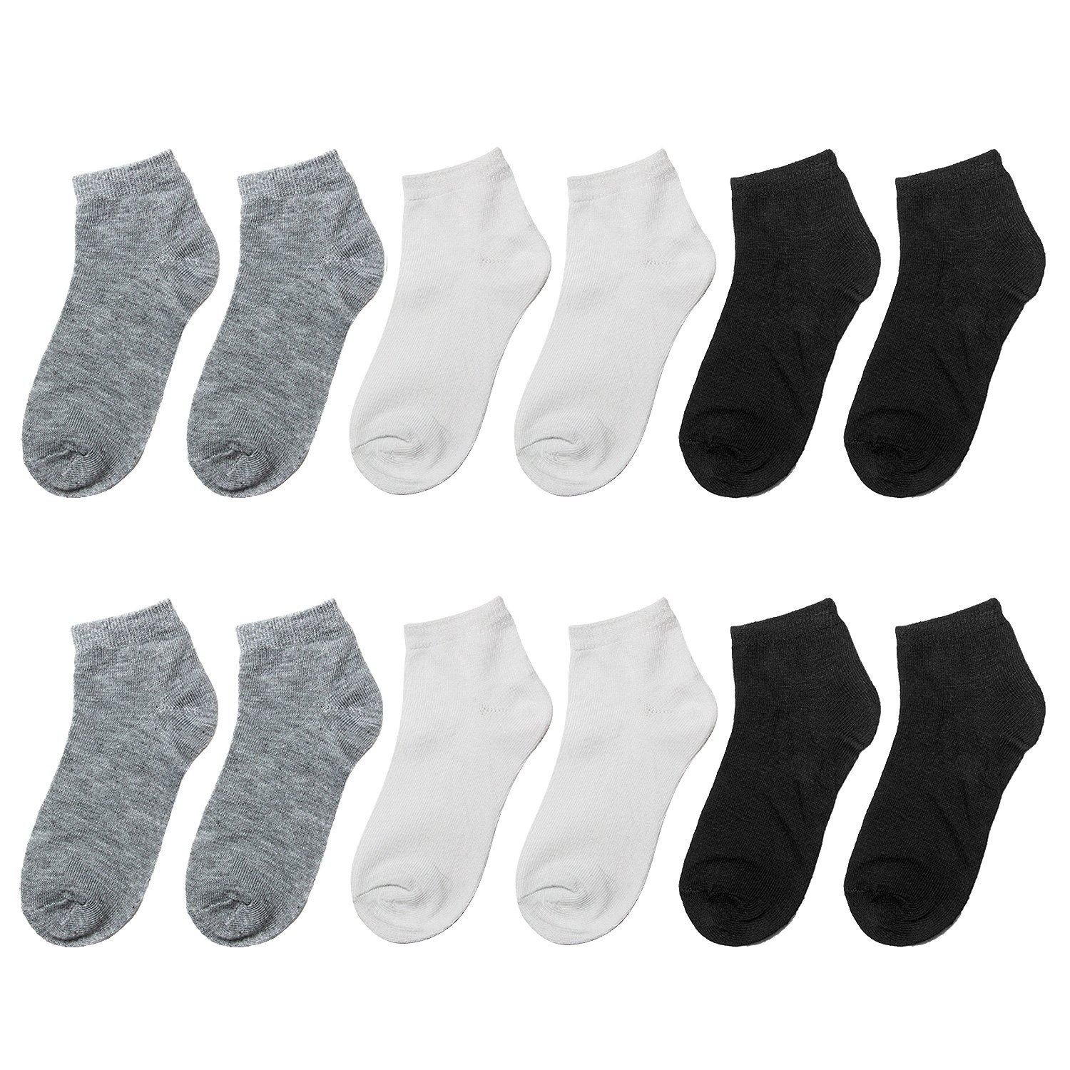 Falari 12 Pairs Girl Toddler Kids Cotton Socks