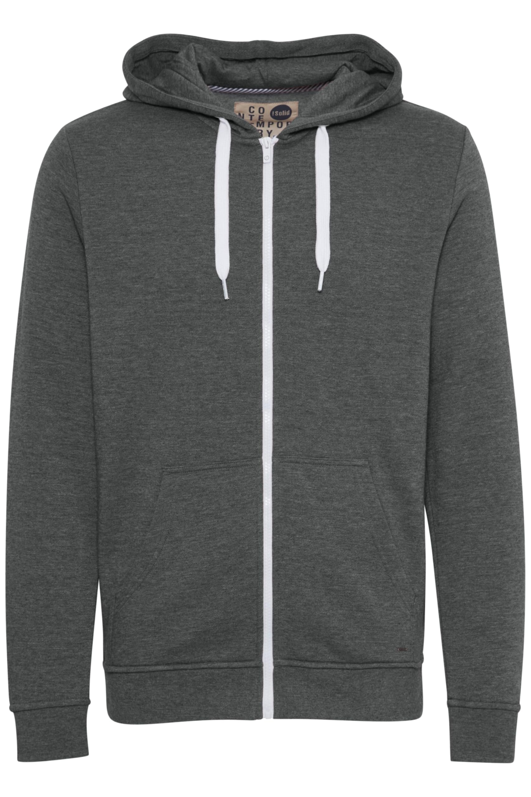 !Solid SDOlli Zip-Hood Herren Sweatjacke Kapuzenjacke Hoodie mit Kapuze Kordelzug Reißverschluss Kängurutasche Regular fit
