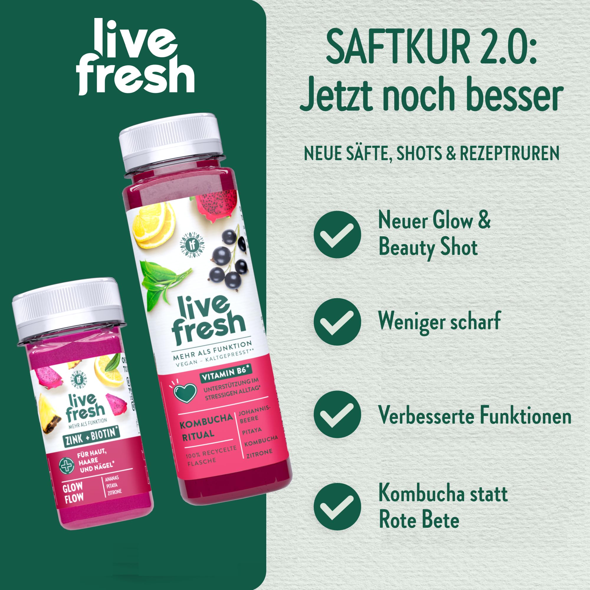 LiveFresh Saftkur 5 Tage – Säfte & Shots kaltgepresst