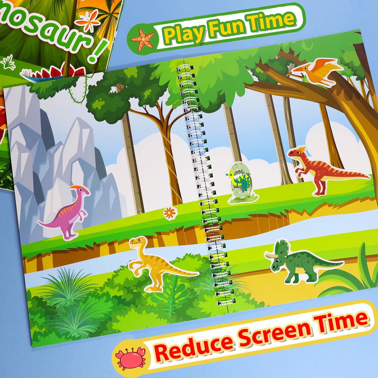 Reusable Sticker Book for 2 3 4 Year Olds Kids - Image 4