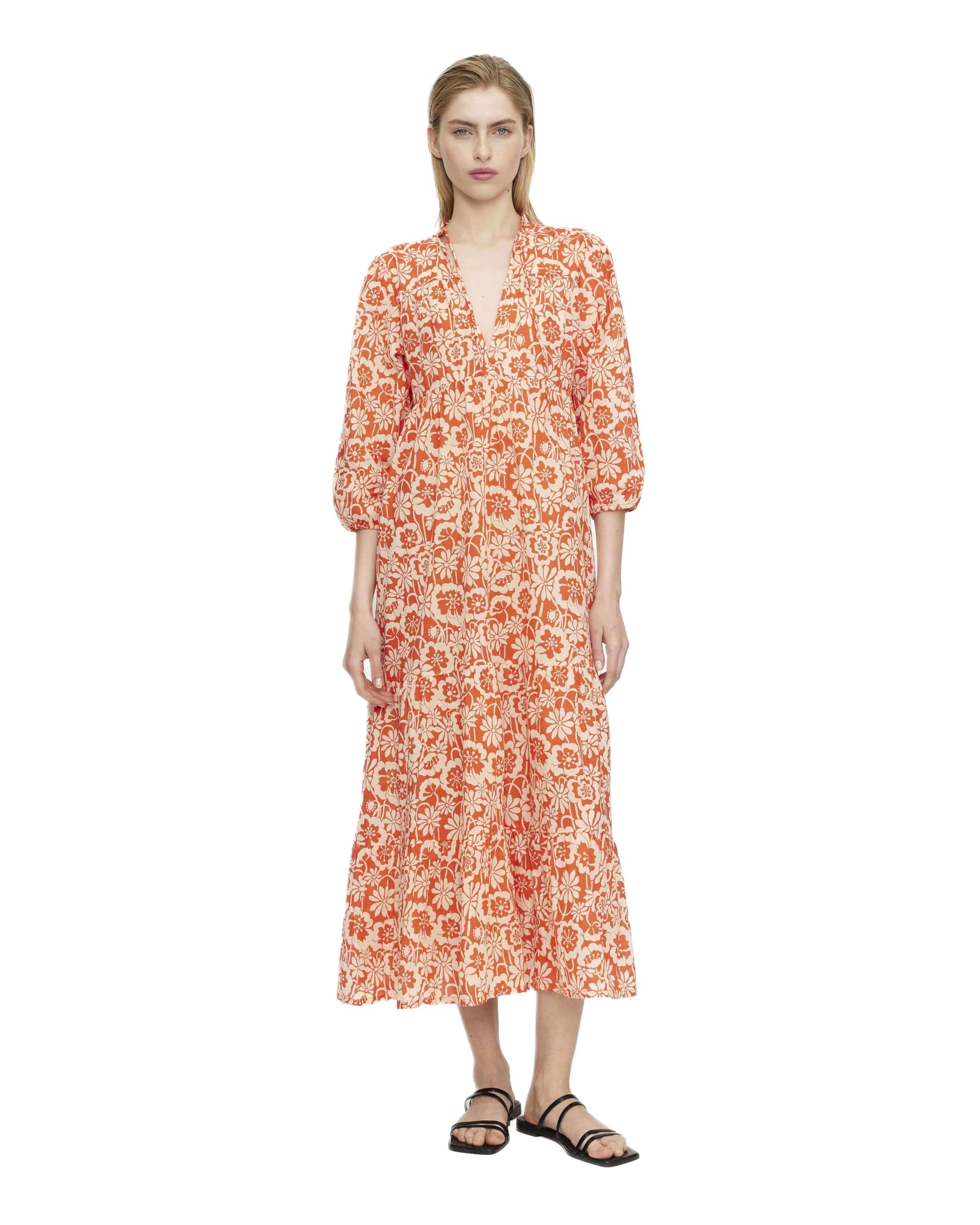Robe tunique de plage fleurs corail fini les vêtements lourds et étouffants après la baignade - 6