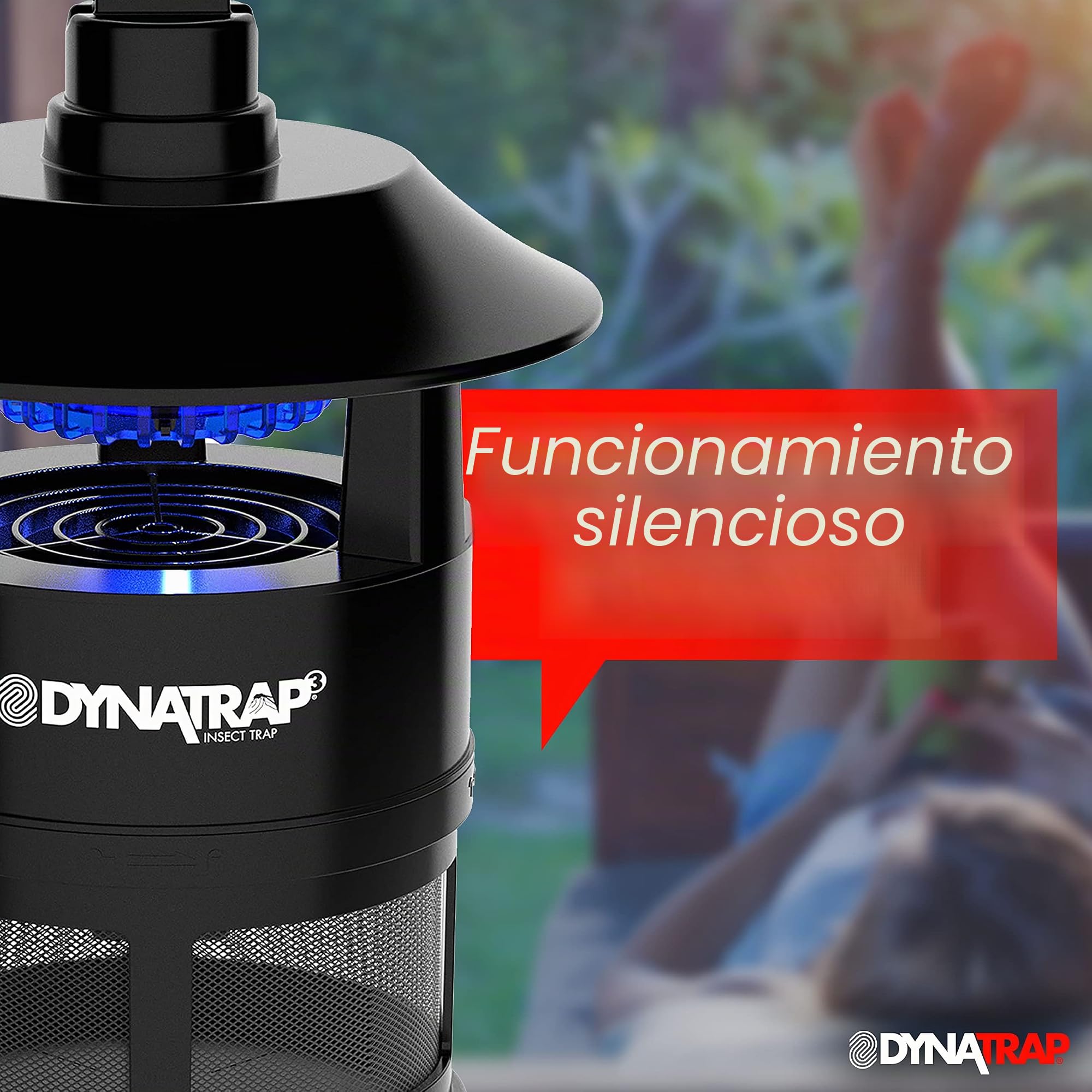 DynaTrap DT160-TUNSR - Trampa para mosquitos de 1/4 acre y trampa para insectos voladores – Mata mosquitos, moscas, mosquitos, avispas y otros insectos voladores – Eliminador de mosquitos y