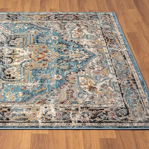 Miniatura 7 de LUXE WEAVERS Alfombra marroquí floral vintage beige 6x9