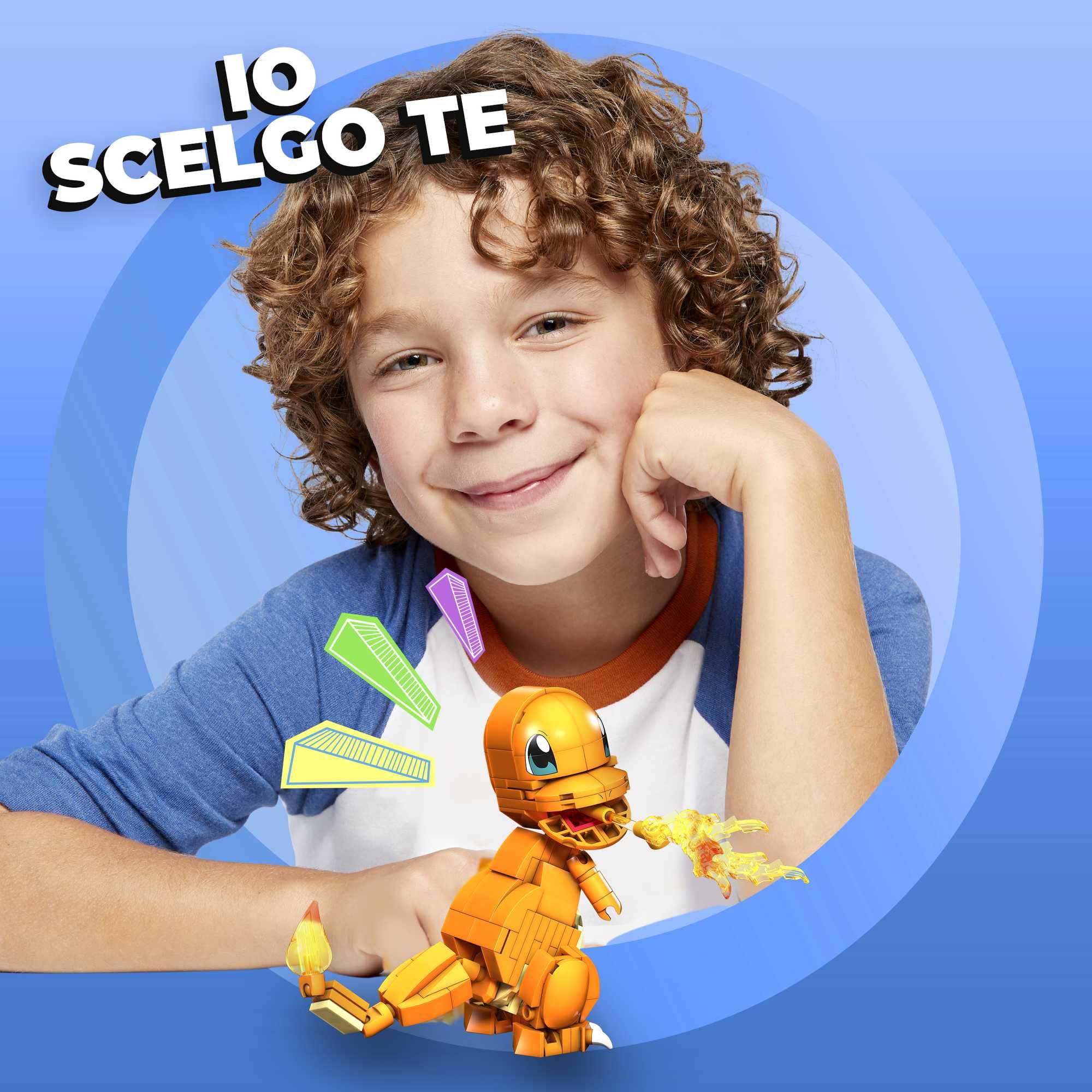 MEGA- Pokémon Personaggio Charmander Assemblabile Giocattolo per Bambini 1+ Anni, GKY96