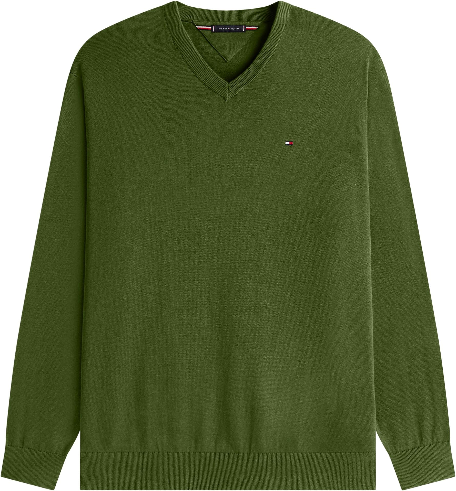 Tommy Hilfiger BT-Essential Cotton V Neck-b Mw0mw43012 Suéter pulóver Hombre (Pack de 1)