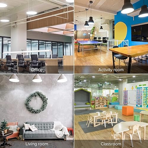 Miniatura 6 de SANSI Bombillas LED A21 equivalentes a 350 W, bombillas de luz diurna de 5500 lúmenes, 5000 K, bombilla E26 no regulable con tecnología de cerámica,