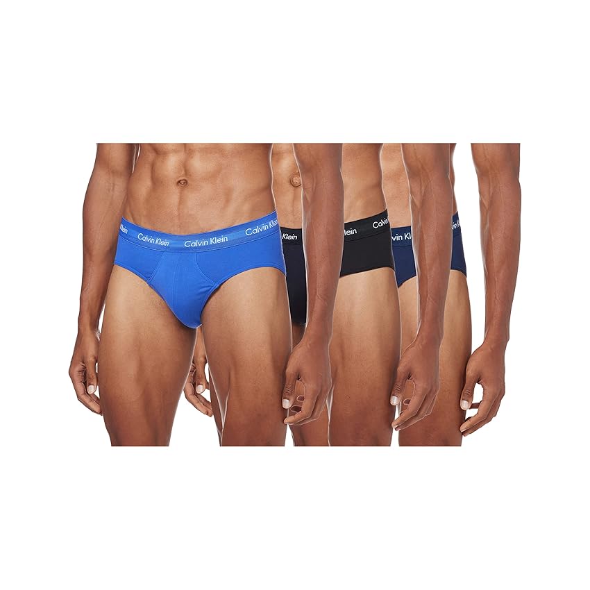 Immagine del prodotto Calvin Klein Slip Uomo 3 Pack 3 PK Hip Brief Elasticizzati, Black/Blueshadow/Cobaltwater Dtm Wb, L