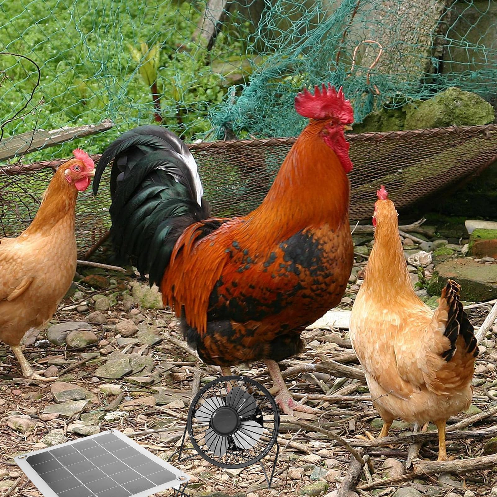 Healifty Solarbetriebener Ventilator 10w Leistung mit Monokristallinem Silizium für Sommeratmosphäre und Effiziente Belüftung für Gewächshaus und Haustierhäuser