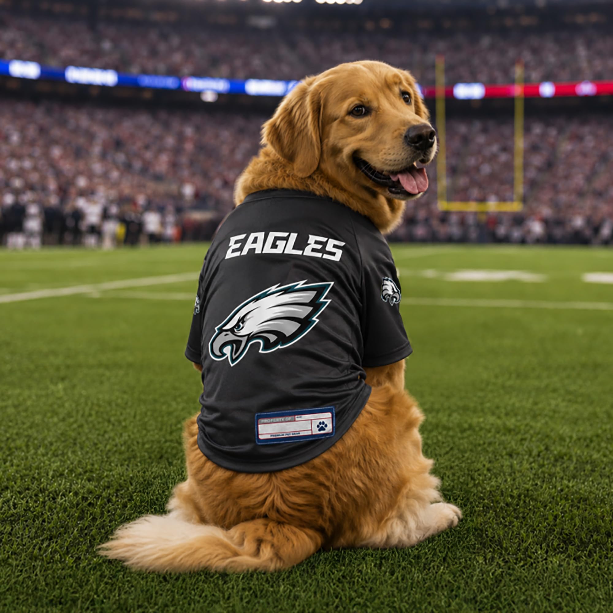 Littlearth NFL Philadelphia Eagles Maillot Extensible pour Animal Domestique, Couleur de l'équipe, Taille XS