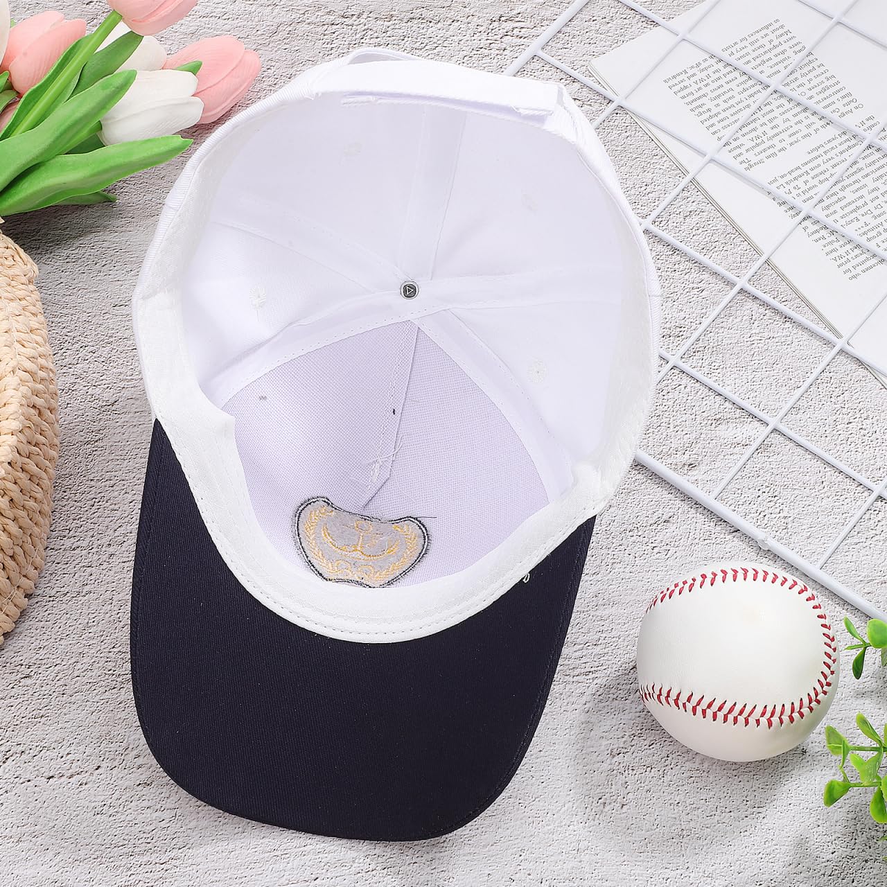 jojofuny Kapitänsmütze Captain Hat: Verstellbare Baseball Cap Herren Sailor Ship Nautical Marine Sea Cap Hut für Männer Frauen Kostümzubehör Accessoire