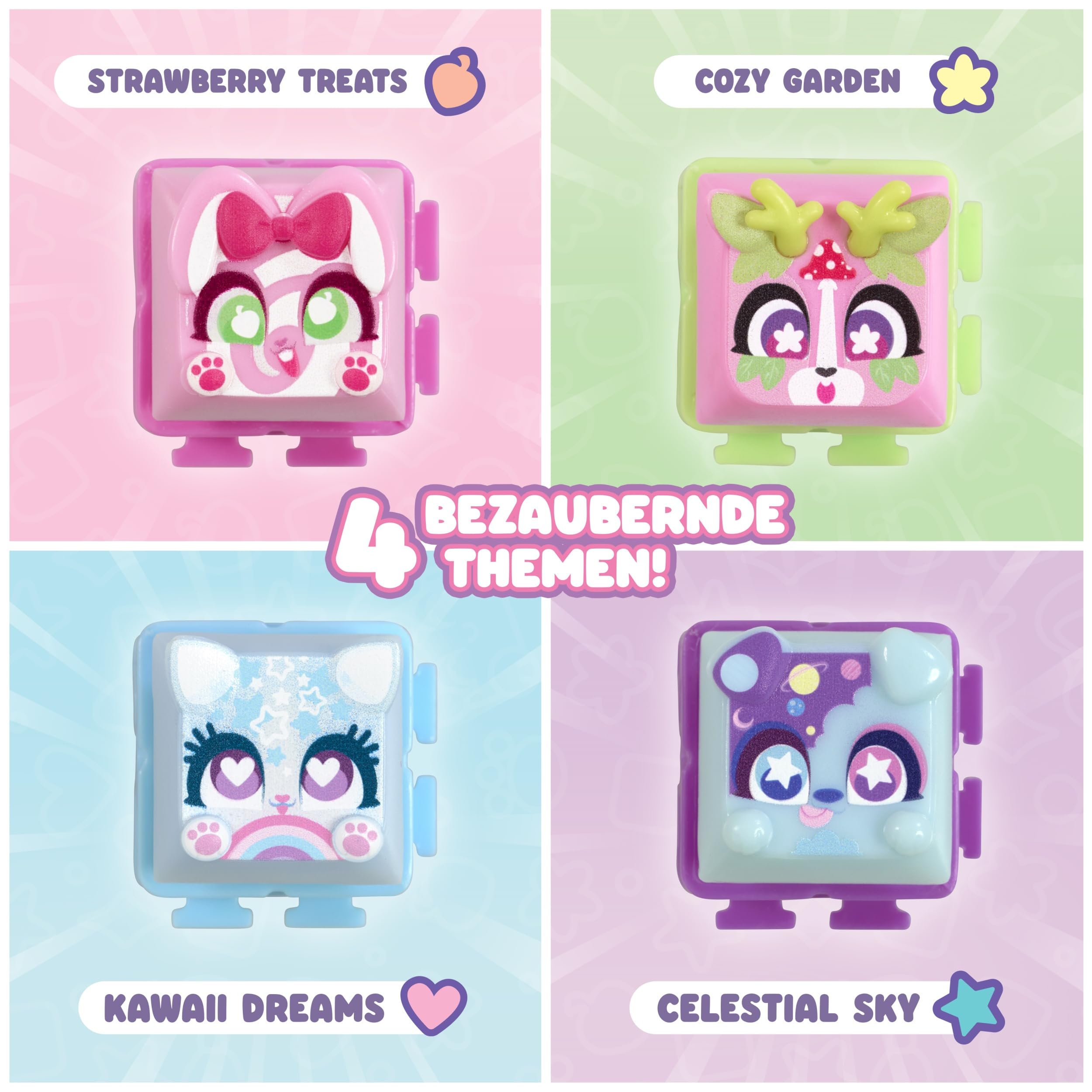 Goliath – CLICKEEZ Keyboard Mega Pack (Series 1) | 1 Tastatur - 15 Tasten Kawaii Clipable Keycaps and 1 Schlüsselanhänger - 70 Charaktere zum Sammeln - Geschenkidee Ab 6 Jahre