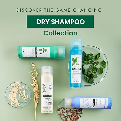 Miniatura 7 de Klorane Champú seco con leche de avena ultra suave todo tipo de cabello sin residuos blancos sin parabenos ni sulfatos