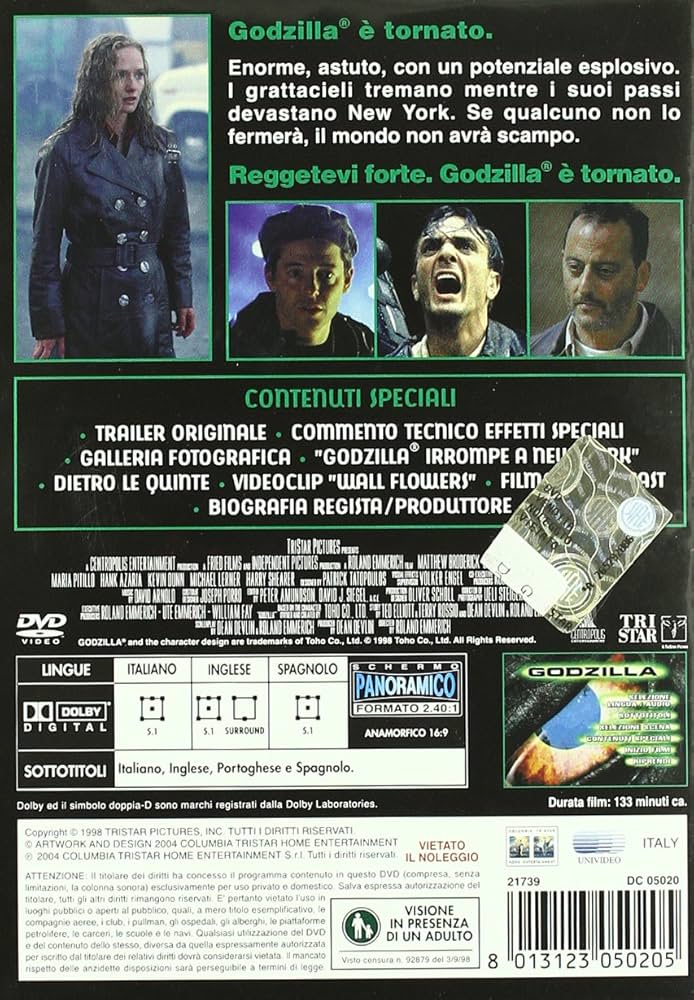 レーザーディスク　ゴジラ1998 LaserDisc Database - Godzilla [23126] on LD LaserDisc