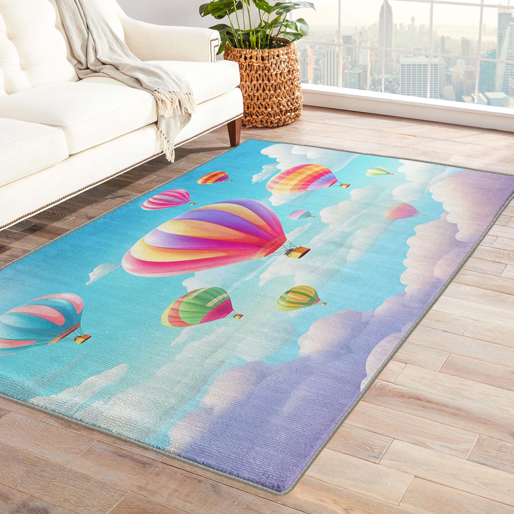 Air Upnfaze Rug Amazon.com: Hot Air Balloon Rug & Home Decor - 2x3 Rug, Kids Rugs for ...