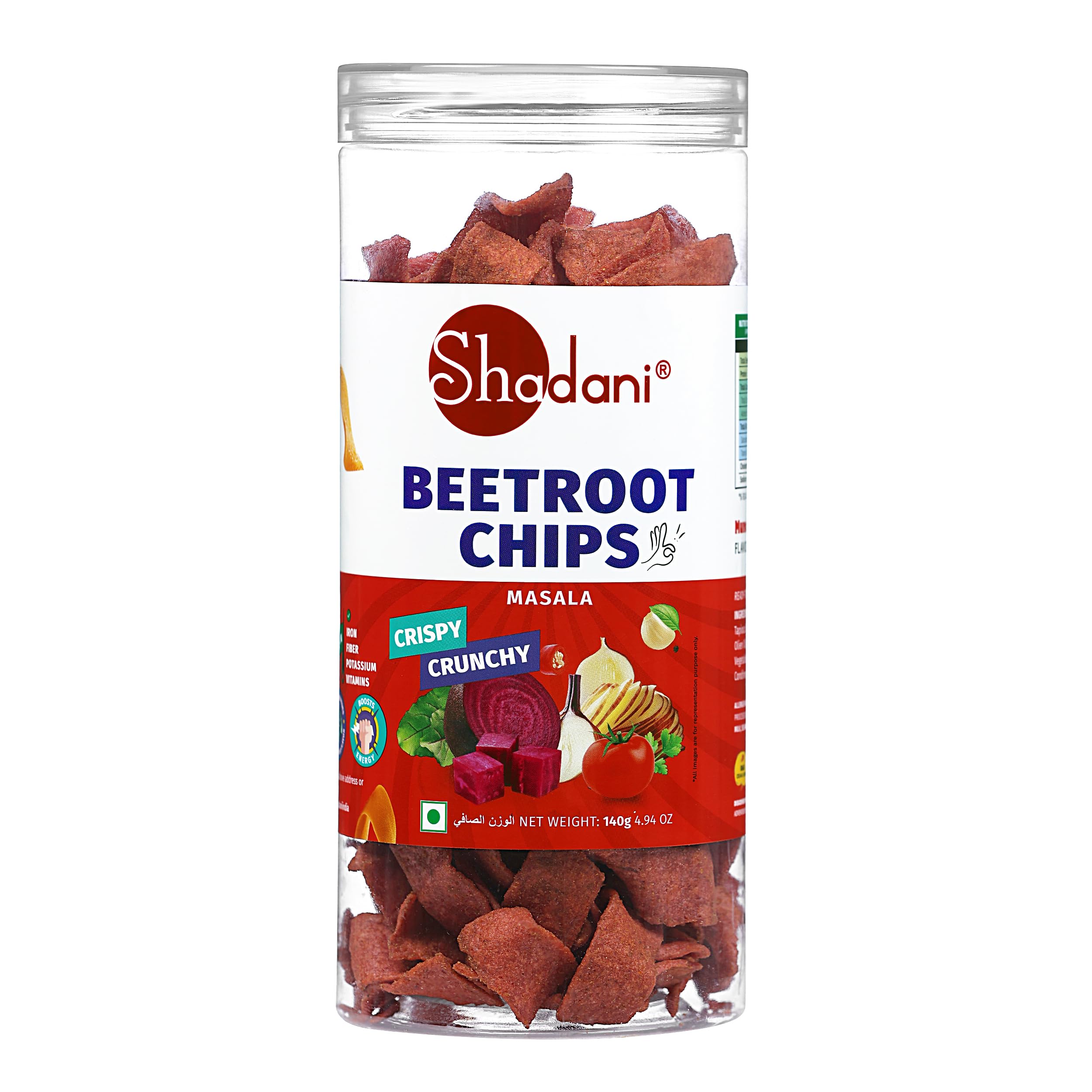 Shadani Beetroot Chips 140 grams - Masala Flavor | Crispy & Crunchy | Rich in Fiber, Protein, Vitamins & Antioxidants | Energy-Boosting, Preservative-Free Snack (B0CP5KBRX6) Amazon Price History, Amazon Price Tracker
