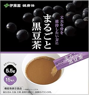 【伊藤園 公式通販】まるごと黒豆茶　粉末ｽﾃｨｯｸ 5.5ｇ × 15本入 [機能性表示食品]
