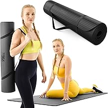 TREX SPORT Gymnastikmatte extra dick und weich | Fitnessmatte 190x80x1cm mit Tragegurt | Yogamatte rutschfest