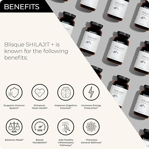Miniatura 2 de Blisque - Polvo de extracto de shilajit orgánico puro del Himalaya  Auténtico y natural  Contiene ácido fúlvico y oligominerales  228 porciones