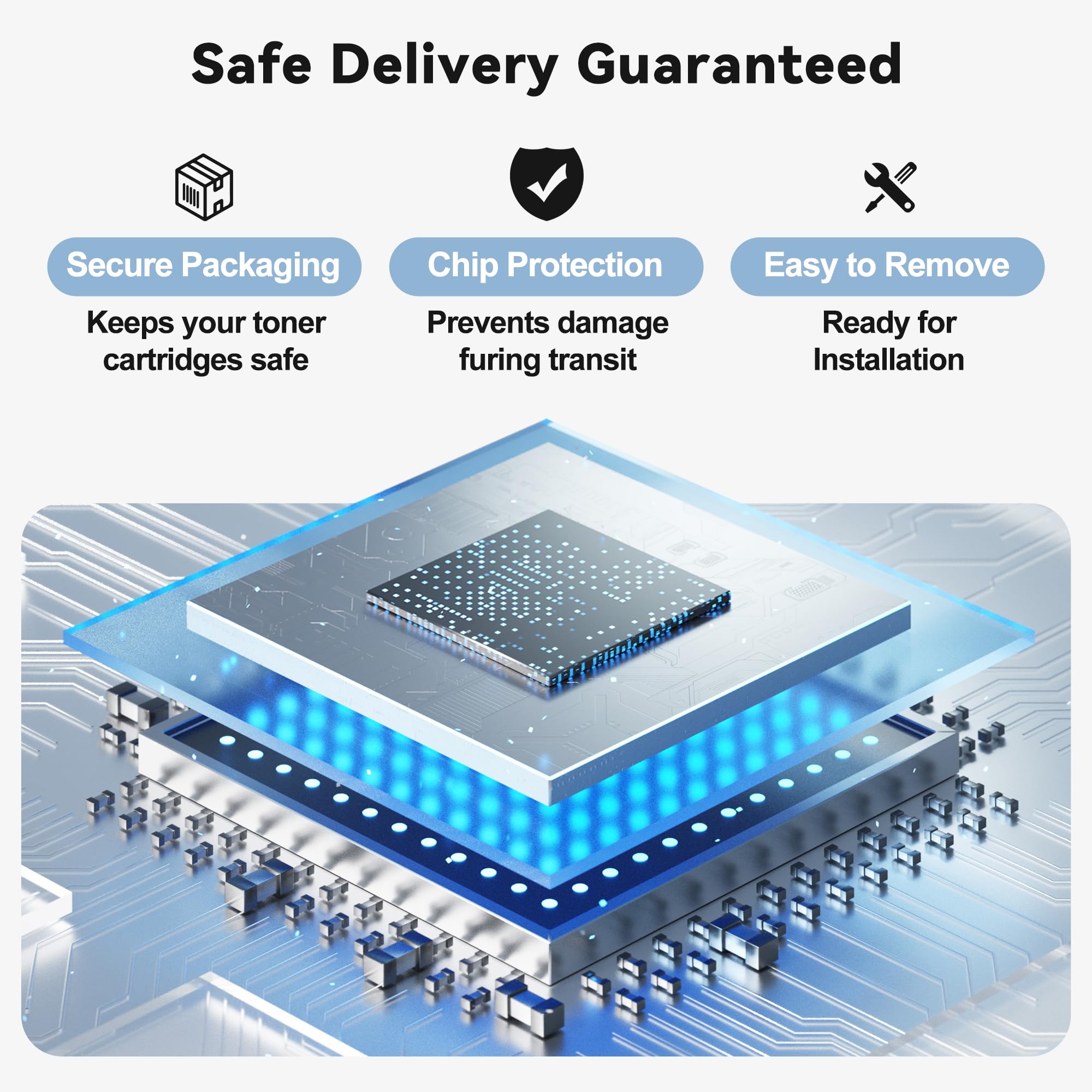 218A Toner Cartridges 4Pack Compatible for HP 218A 218X Toner Cartridge with 218A Toner Color LaserJet Pro 3201dw MFP 3301fdw 3301sdw 3301cdw Printer(Black/Cyan/Yellow/Magenta)