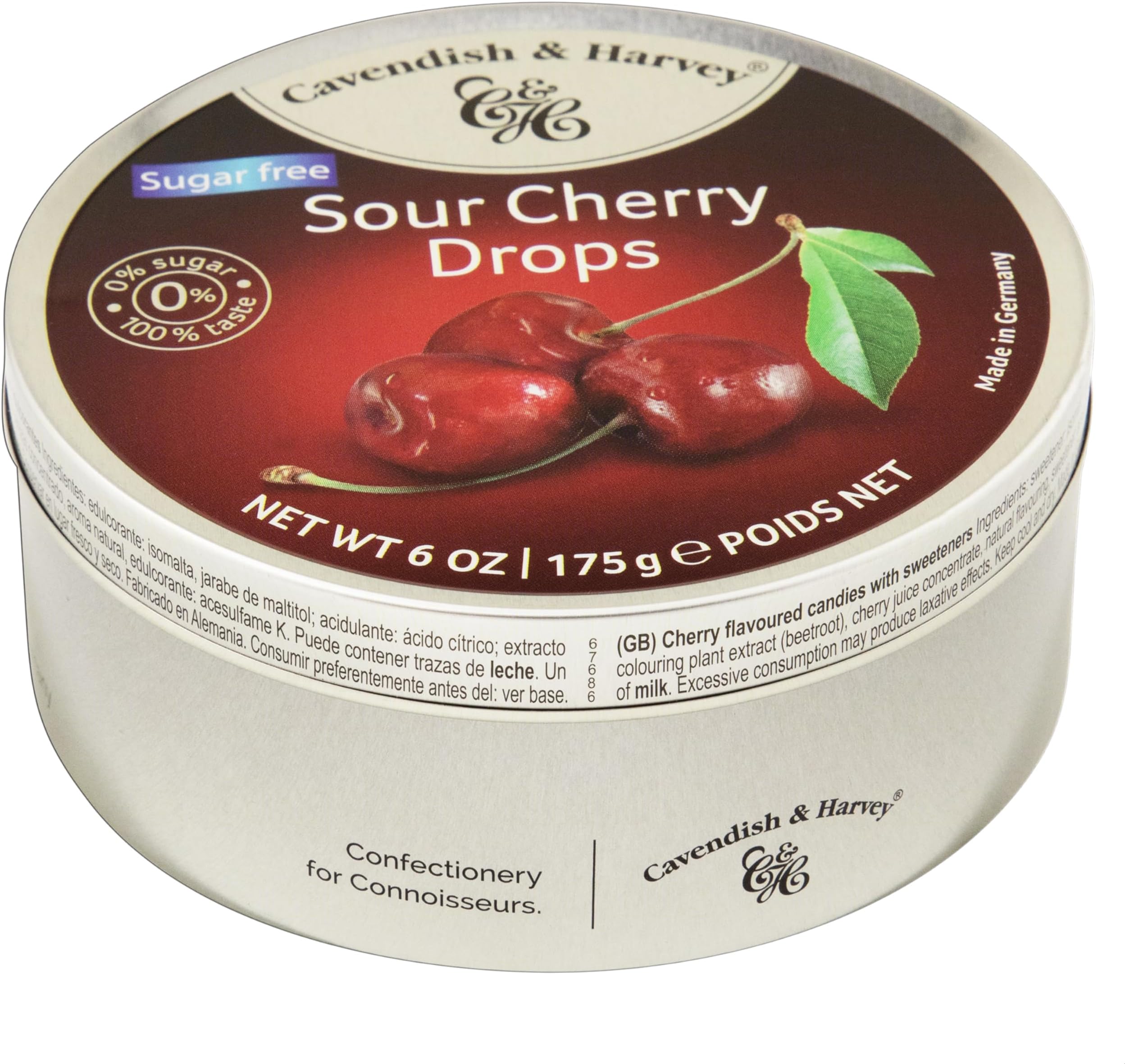 Cavendish & Harvey Sour Cherry Drops - 175 gm, Pack of 1 - Germany