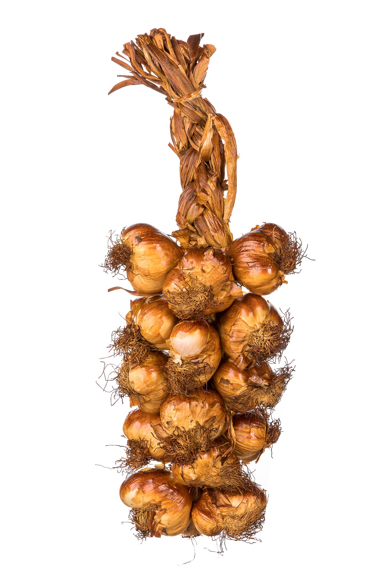 Geräucherter Knoblauch - Zopf 15 Knollen aus Frankreich