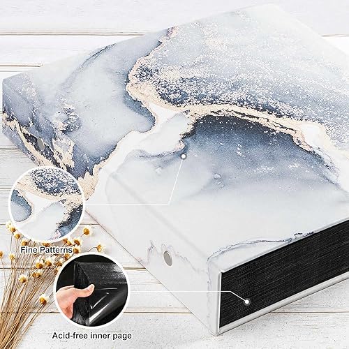 Miniatura 9 de Lanpn Álbumes de fotos pequeños de 4 x 6 pulgadas, 50 imágenes, paquete de 2 unidades, mini bolsillos de cuero para libros de fotos, cada paquete