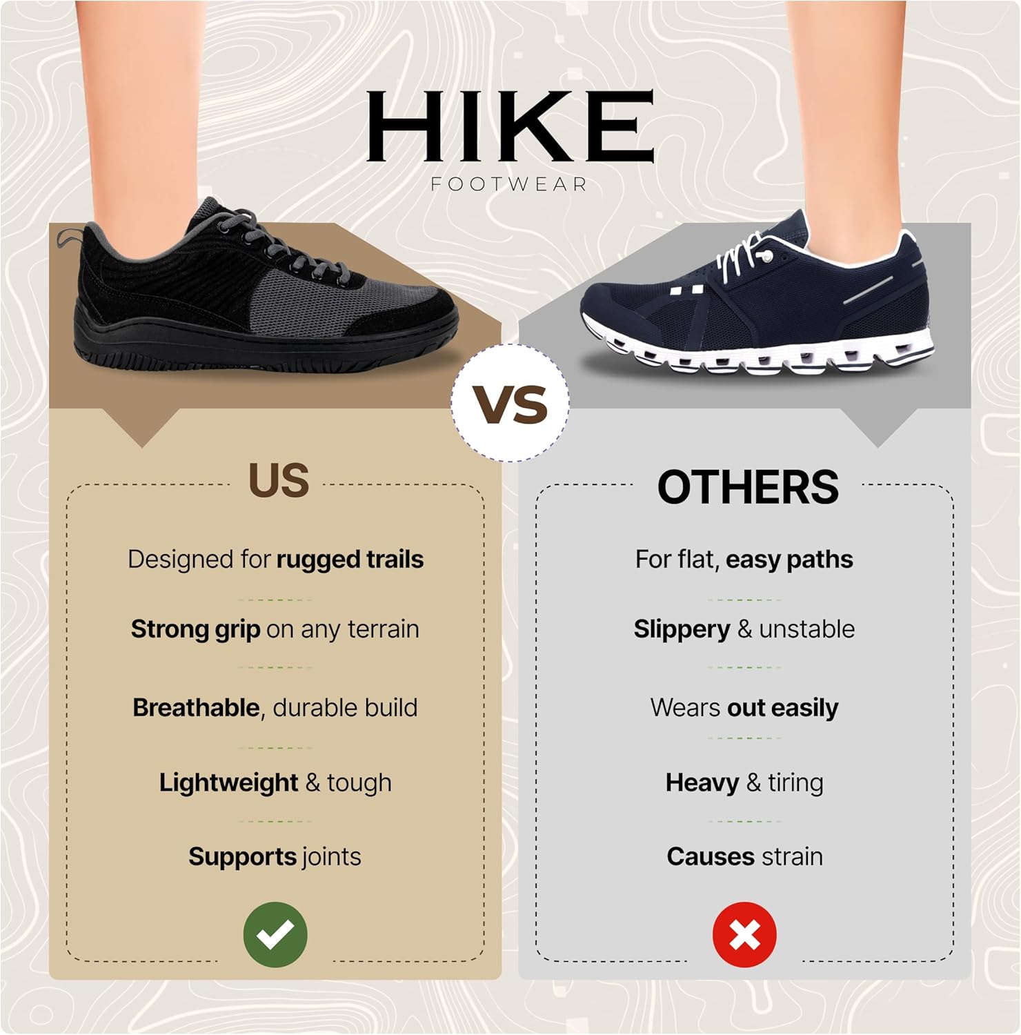 Hike Footwear Hike AltraPrime – Premium Leather & Pain-Free Barefoot Hiking Shoes, Hiking Boots for Women Men, Wide Toe Daily Wear Walking Shoes - Image 5