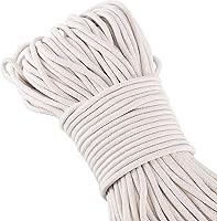 ZEONHEIDIRECT 328ft 1/4" White Natural Cotton Rope - Strong Clothesline, Macrame Cord, Laundry Line & All-Purpose Craft Rope