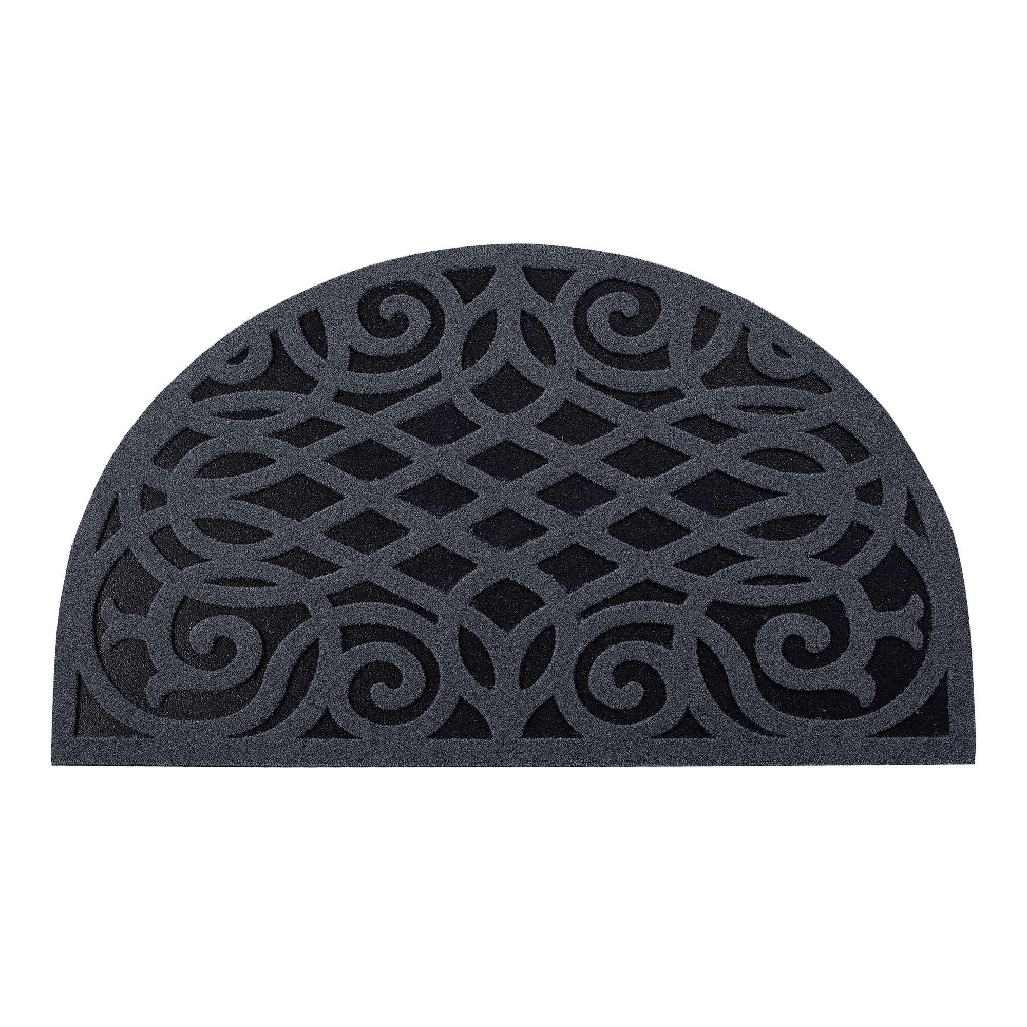 Nicoman Eco Friendly Indoor Half Moon Door Mat 75X44CmGrey from B&Q